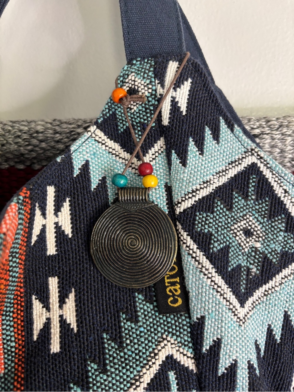 Aztec-Pattern Tote Bag - Picture 2 of 6